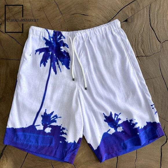 Dries Van Noten Other - Dries Van Noten: EU46 Piper Psychedelic Palm Len Lye Print Graphic Short SS21